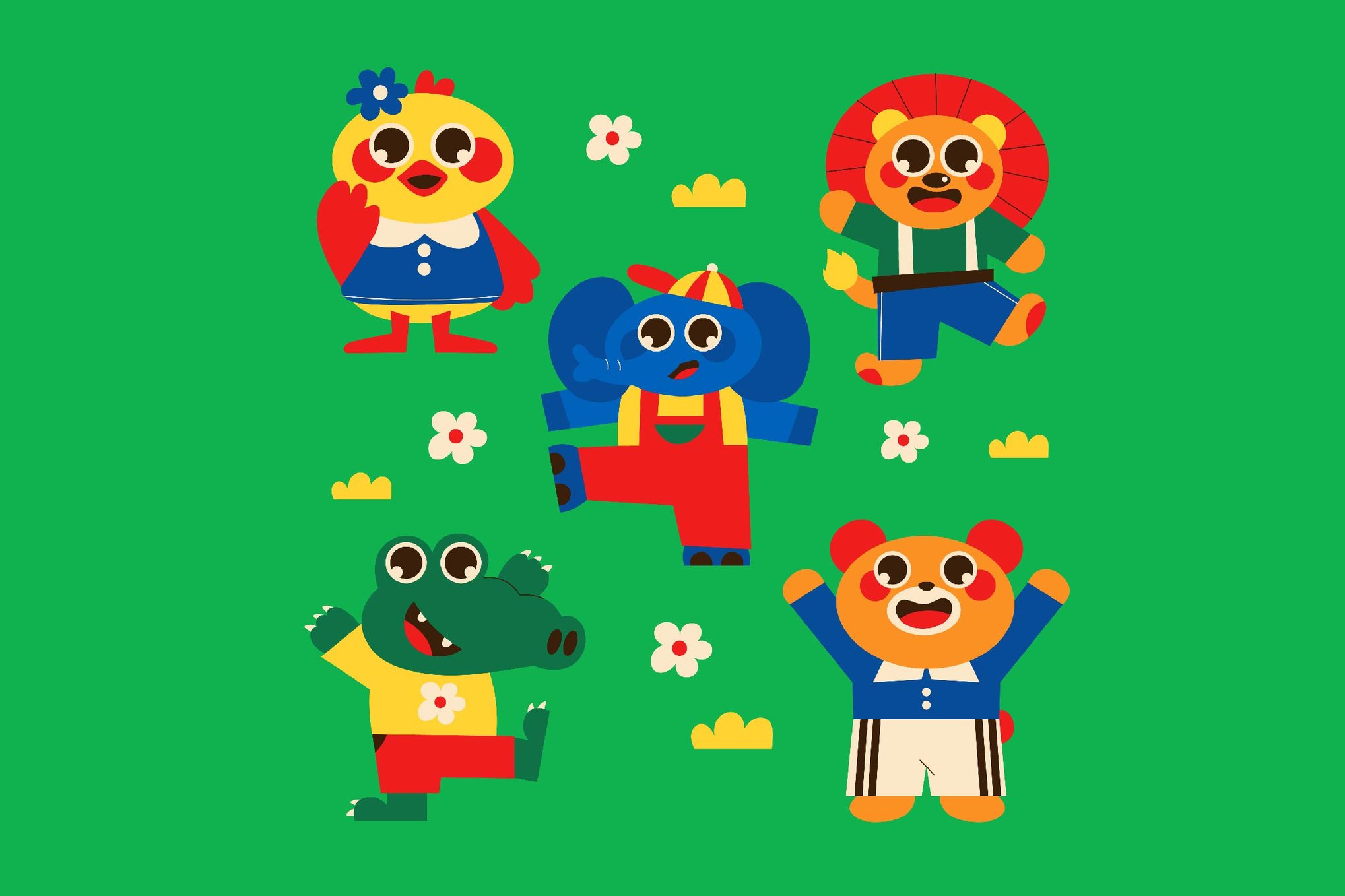 卡通动物角色插图素材集 Animal Asset Illustration插图 卡通动物角色插图素材集 Animal Asset Illustration