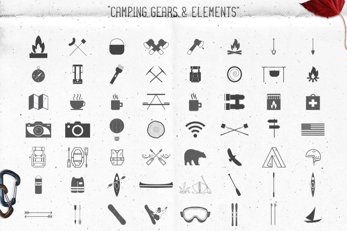 经典复古冒险户外拓展品牌logo设计模板库[Ai]插图12