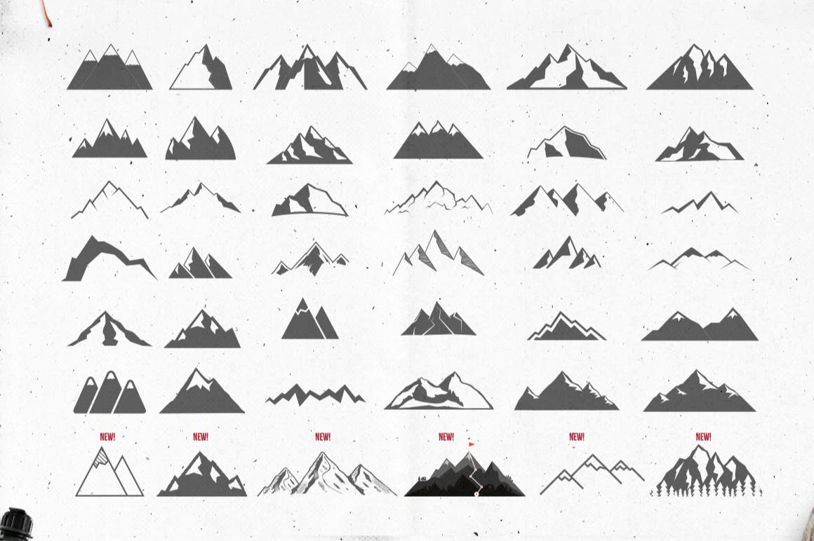 经典复古冒险户外拓展品牌logo设计模板库[Ai]插图13