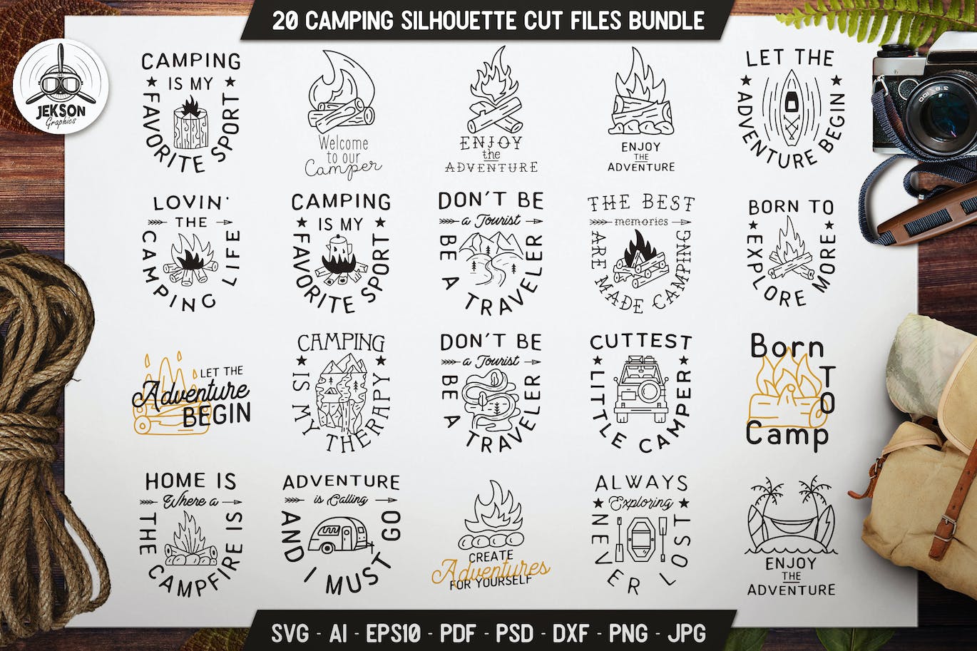 野营徽章旅行线条艺术标签标志Logo模板 (AI,EPS,JPG,PDF,PNG,PSD,SVG)插图 野营徽章旅行线条艺术标签标志Logo模板 (AI,EPS,JPG,PDF,PNG,PSD,SVG)