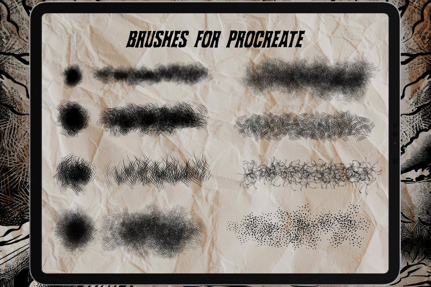 版画绘图procreate笔刷（BRUSHSET）插图2