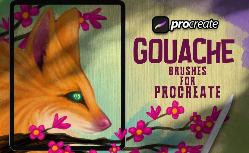 水粉刷procreate笔刷 (BRUSHSET)