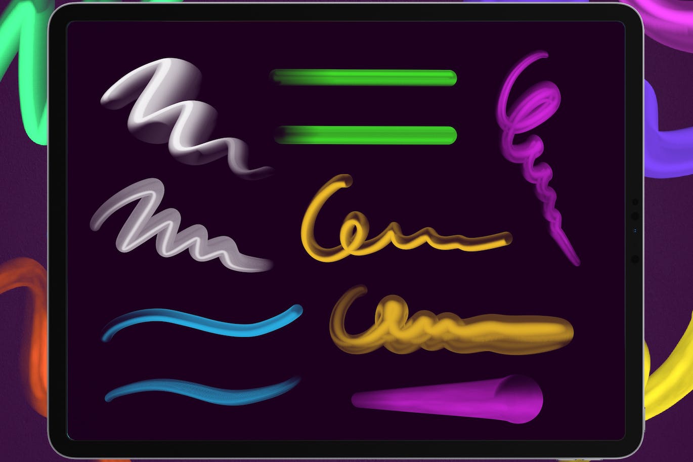 3D笔刷包procreate笔刷 (BRUSHSET)插图2