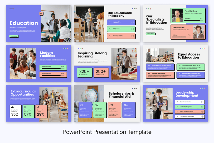 教育学习 PowerPoint模版插图1 教育学习 PowerPoint模版