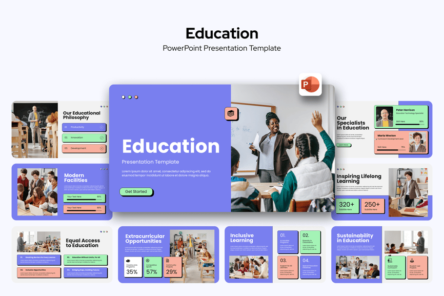 教育学习 PowerPoint模版插图 教育学习 PowerPoint模版