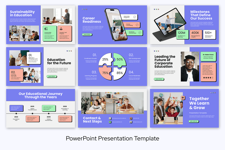 教育学习 PowerPoint模版插图2 教育学习 PowerPoint模版