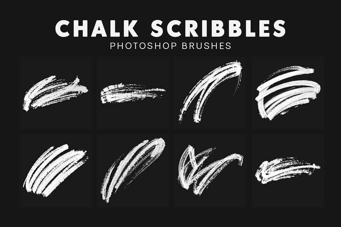 20款粉笔涂鸦手绘质感笔刷素材 20 Chalk Scribbles Brushes插图1 20款粉笔涂鸦手绘质感笔刷素材 20 Chalk Scribbles Brushes