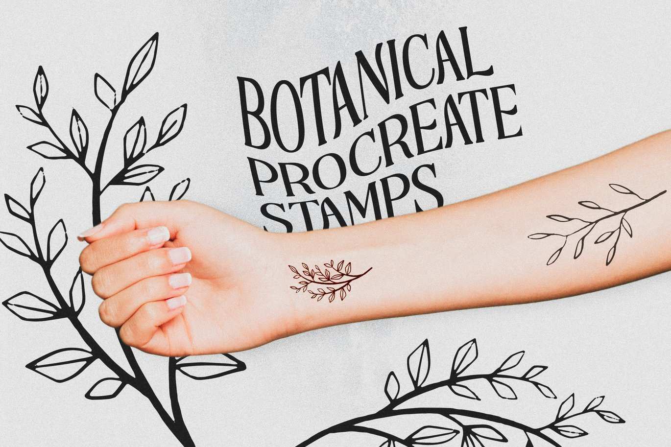 植物花卉主题印章图案笔刷 Botanical Procreate Stamp Brushes插图2 植物花卉主题印章图案笔刷 Botanical Procreate Stamp Brushes