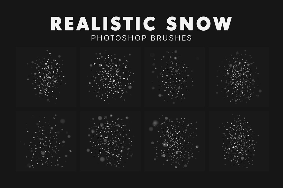 30款逼真雪花飘落效果笔刷 30 Realistic Snow Brushes插图1 30款逼真雪花飘落效果笔刷 30 Realistic Snow Brushes