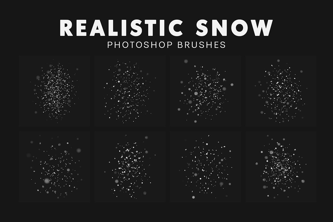 30款逼真雪花飘落效果笔刷 30 Realistic Snow Brushes插图3 30款逼真雪花飘落效果笔刷 30 Realistic Snow Brushes