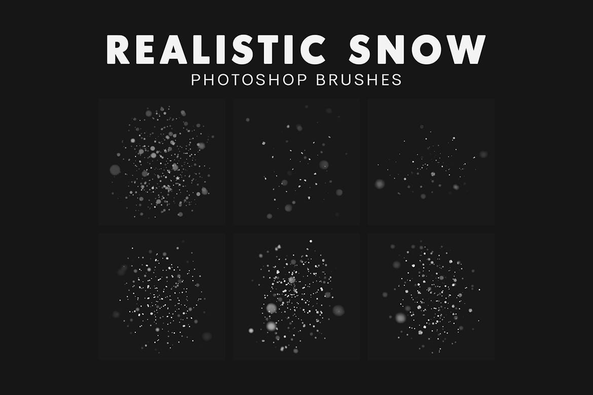30款逼真雪花飘落效果笔刷 30 Realistic Snow Brushes插图4 30款逼真雪花飘落效果笔刷 30 Realistic Snow Brushes