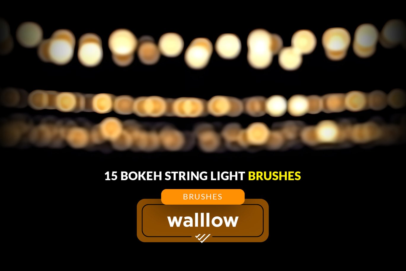 散景串灯Photoshop笔刷素材 Bokeh String Light Photoshop Brush插图1 散景串灯Photoshop笔刷素材 Bokeh String Light Photoshop Brush