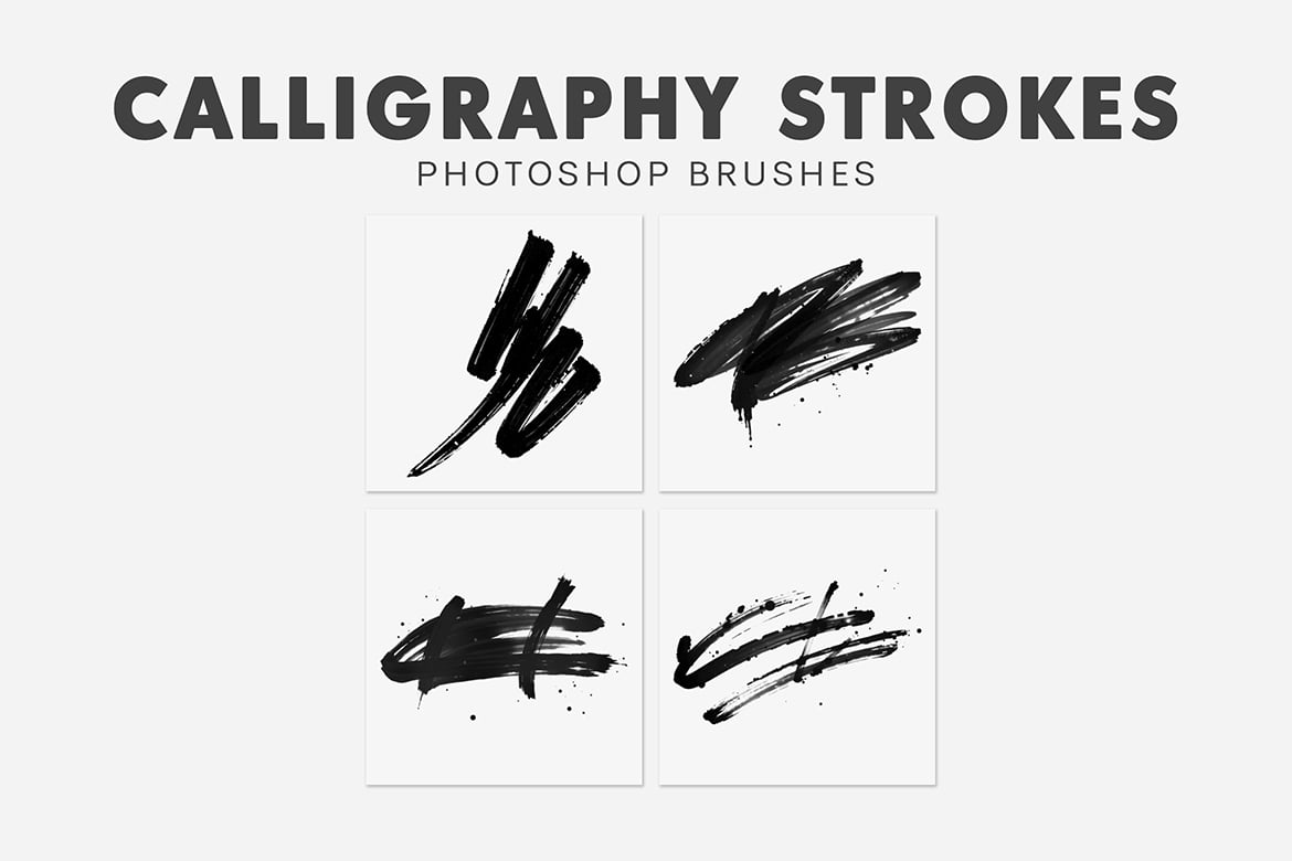 20款书法笔触手写笔刷素材 20 Calligraphy Strokes Brushes插图2 20款书法笔触手写笔刷素材 20 Calligraphy Strokes Brushes