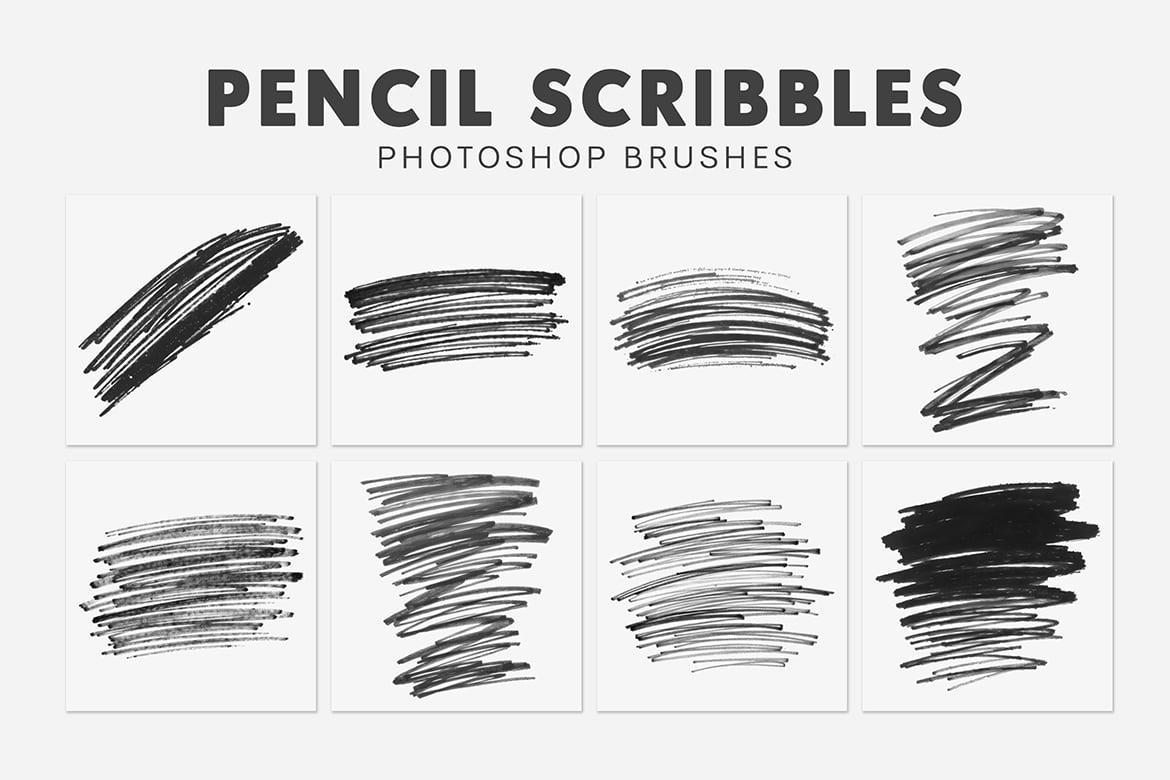20款铅笔涂鸦手绘笔刷素材 20 Pencil Scribbles Brushes插图1 20款铅笔涂鸦手绘笔刷素材 20 Pencil Scribbles Brushes
