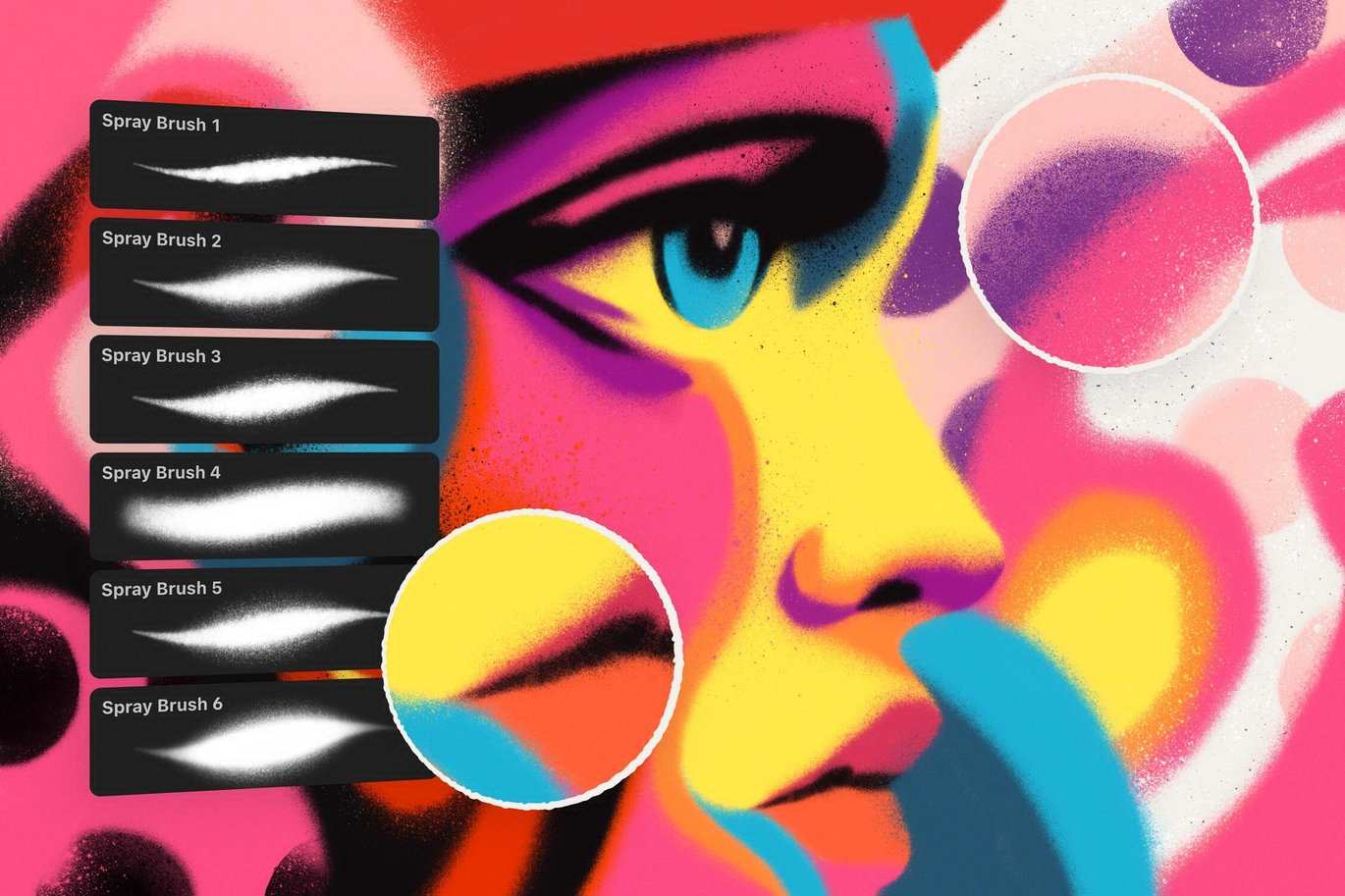 喷漆涂鸦质感Procreate笔刷 Spray Paint Procreate Brushes插图1 喷漆涂鸦质感Procreate笔刷 Spray Paint Procreate Brushes