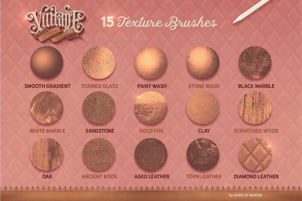 复古水彩字迹工具包笔刷 Vintage Lettering Toolkit插图2 复古水彩字迹工具包笔刷 Vintage Lettering Toolkit