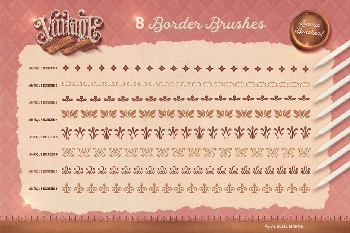 复古水彩字迹工具包笔刷 Vintage Lettering Toolkit插图3 复古水彩字迹工具包笔刷 Vintage Lettering Toolkit