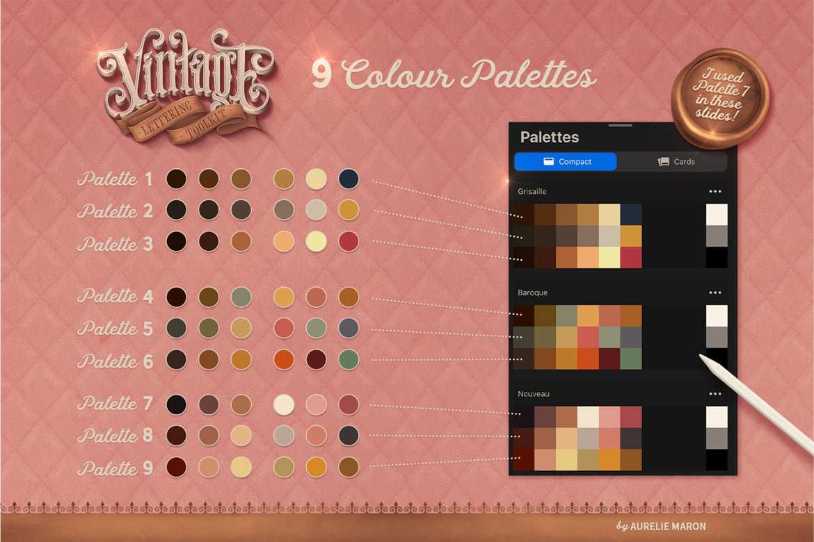 复古水彩字迹工具包笔刷 Vintage Lettering Toolkit插图4 复古水彩字迹工具包笔刷 Vintage Lettering Toolkit