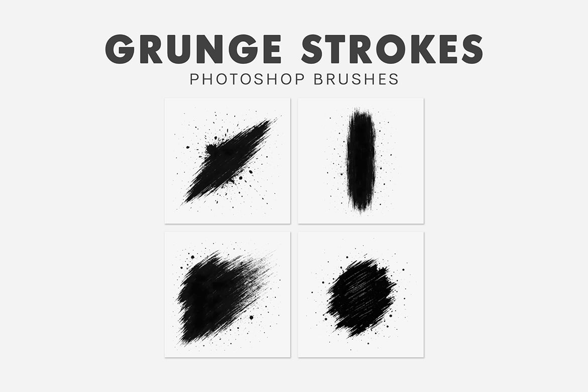 20款复古污渍纹理笔刷 20 Grunge Strokes Brushes插图3 20款复古污渍纹理笔刷 20 Grunge Strokes Brushes