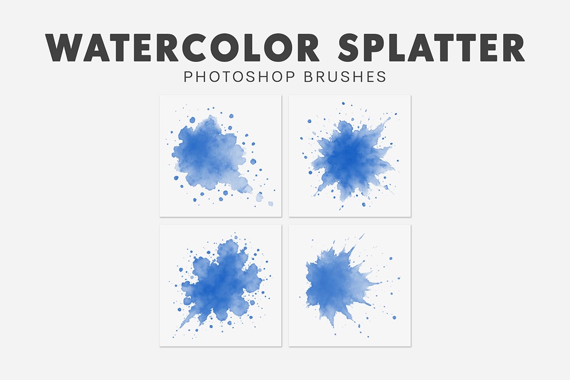 20款水彩飞溅效果笔刷 20 Watercolor Splatter Brushes插图1 20款水彩飞溅效果笔刷 20 Watercolor Splatter Brushes