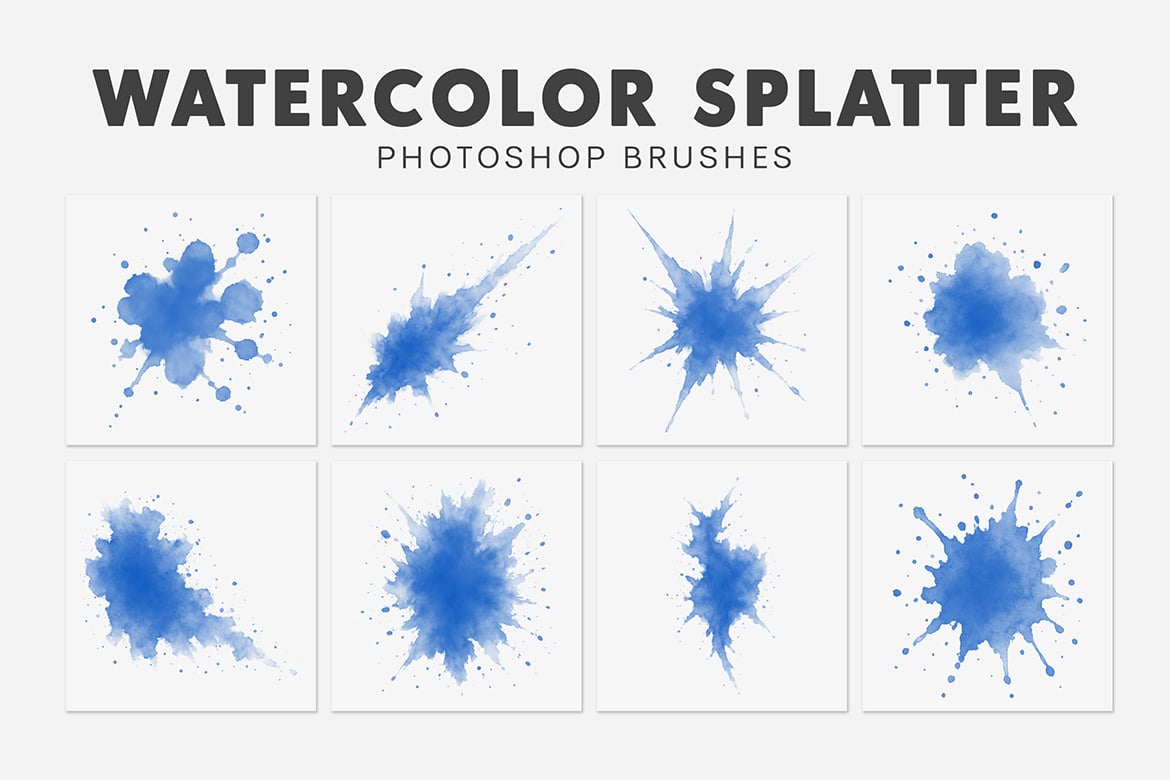 20款水彩飞溅效果笔刷 20 Watercolor Splatter Brushes插图2 20款水彩飞溅效果笔刷 20 Watercolor Splatter Brushes