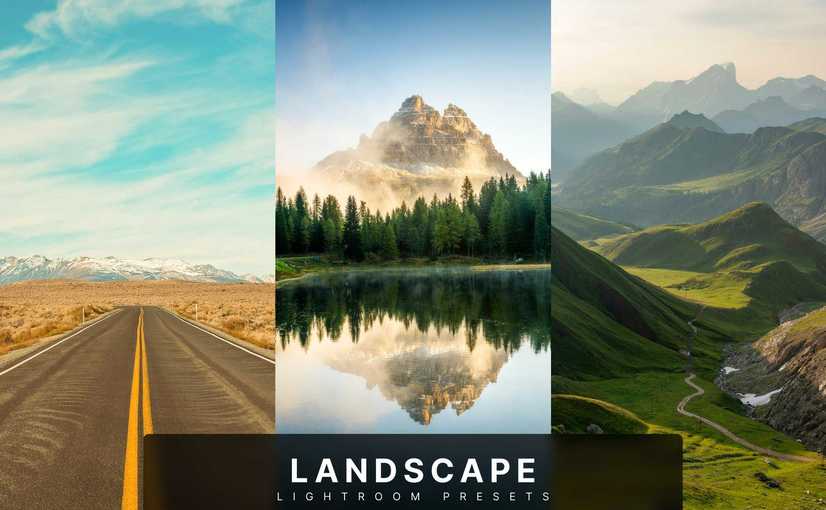 自然风景调色Lightroom预设和PS动作 Landscape Lightroom Presets