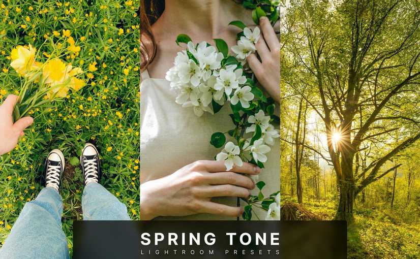 春日清新色调Lightroom预设和PS动作 Spring Tone Lightroom Presets