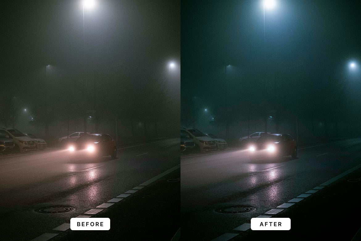 夜间日常氛围Lightroom预设和PS动作 After House Lightroom Presets插图1