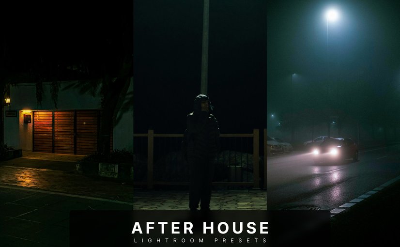 夜间日常氛围Lightroom预设和PS动作 After House Lightroom Presets