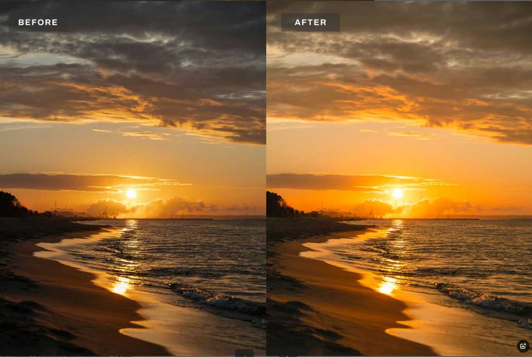大西洋日落暖调Lightroom预设 Atlantic Sunset Lightroom Presets插图2 大西洋日落暖调Lightroom预设 Atlantic Sunset Lightroom Presets