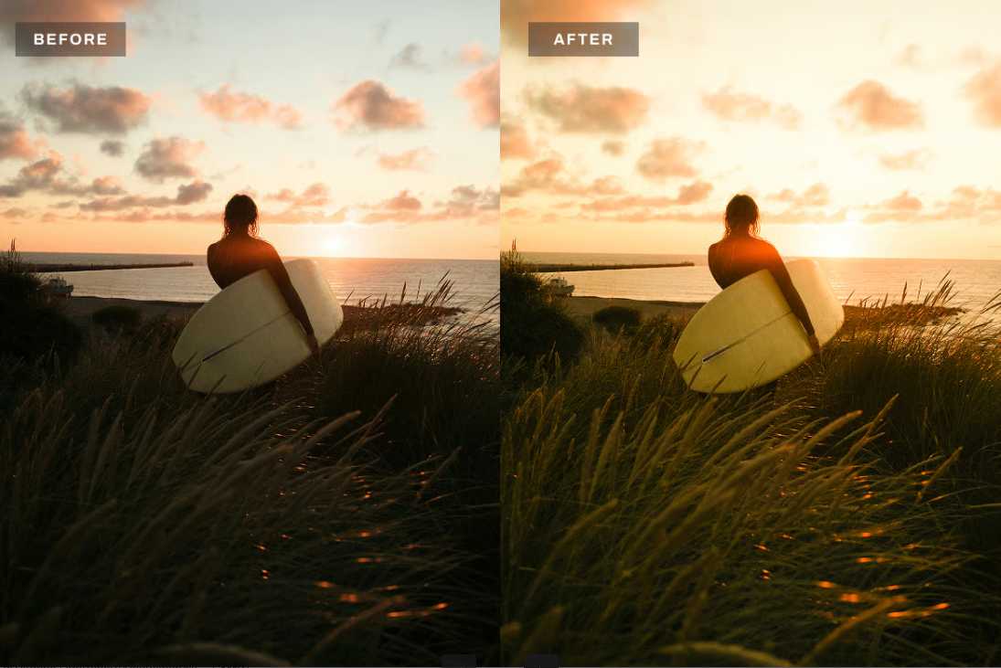 大西洋日落暖调Lightroom预设 Atlantic Sunset Lightroom Presets插图1 大西洋日落暖调Lightroom预设 Atlantic Sunset Lightroom Presets