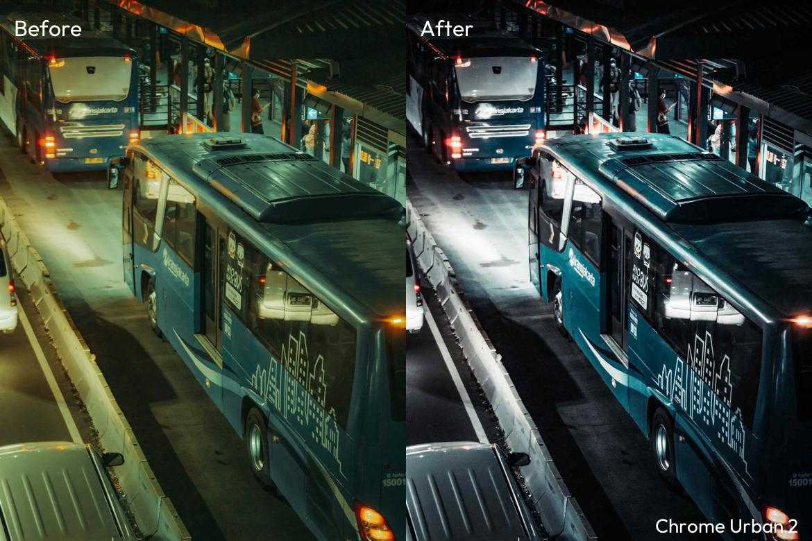 都市铬金属感桌面与移动端预设 Chrome Urban Desktop & Mobile Presets