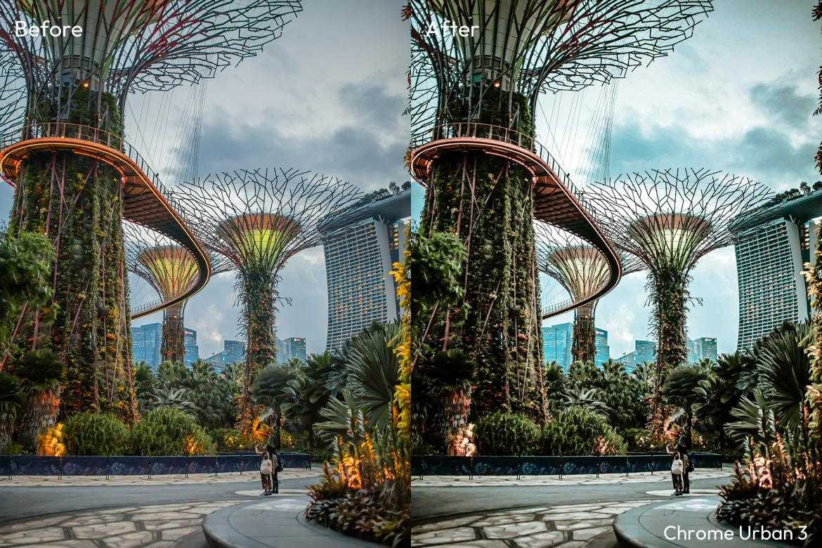 都市铬金属感桌面与移动端预设 Chrome Urban Desktop & Mobile Presets