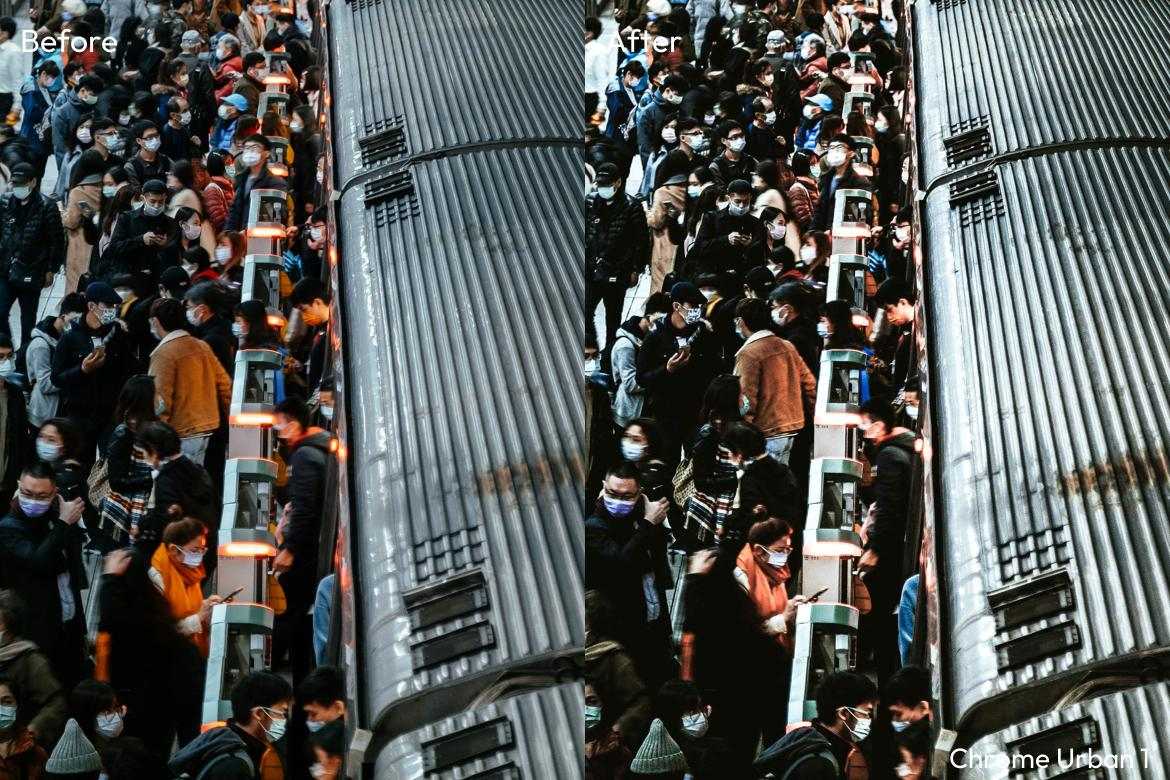 都市铬金属感桌面与移动端预设 Chrome Urban Desktop & Mobile Presets