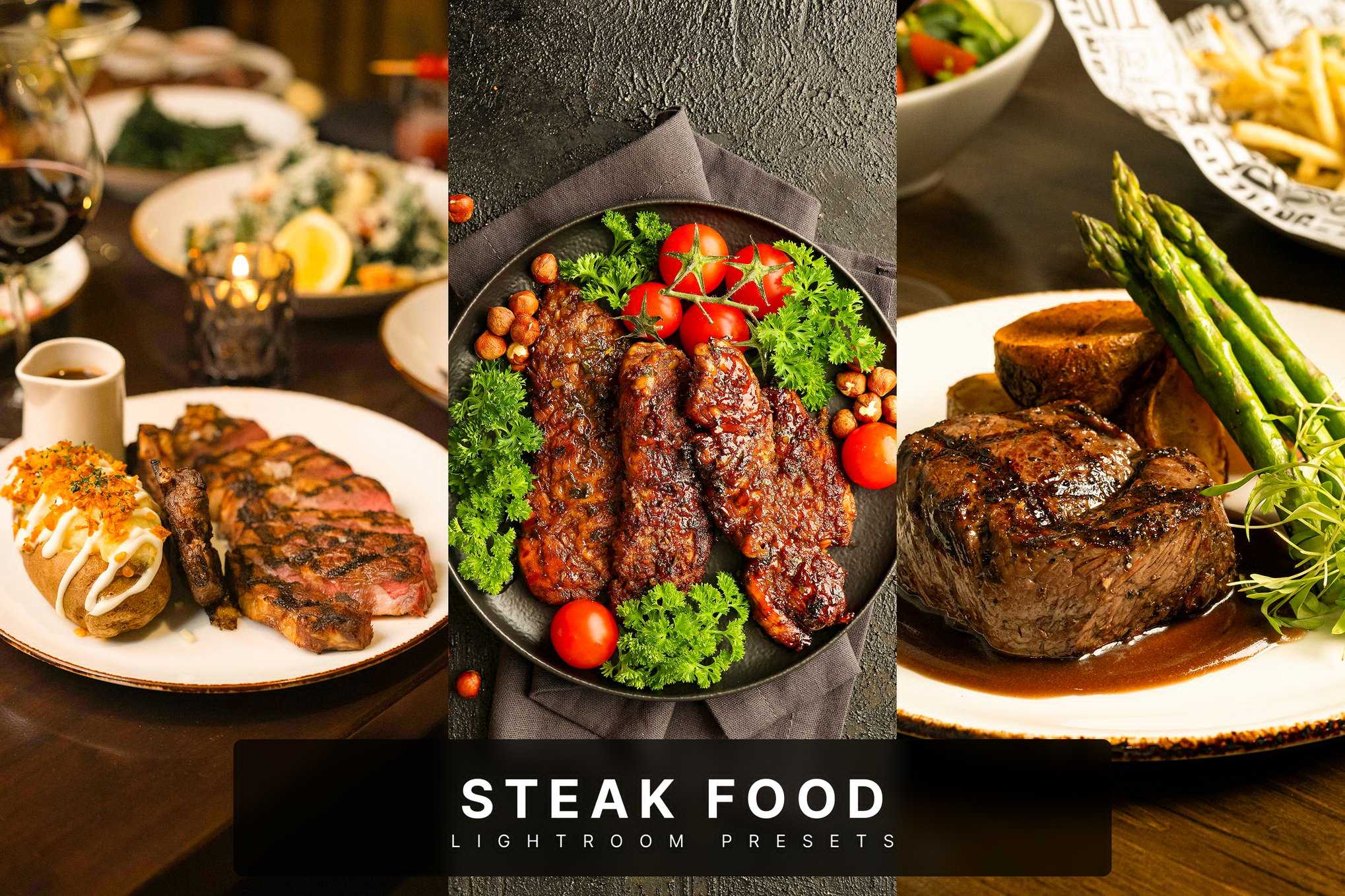 牛排美食摄影Lightroom预设 Steak Food Lightroom Presets