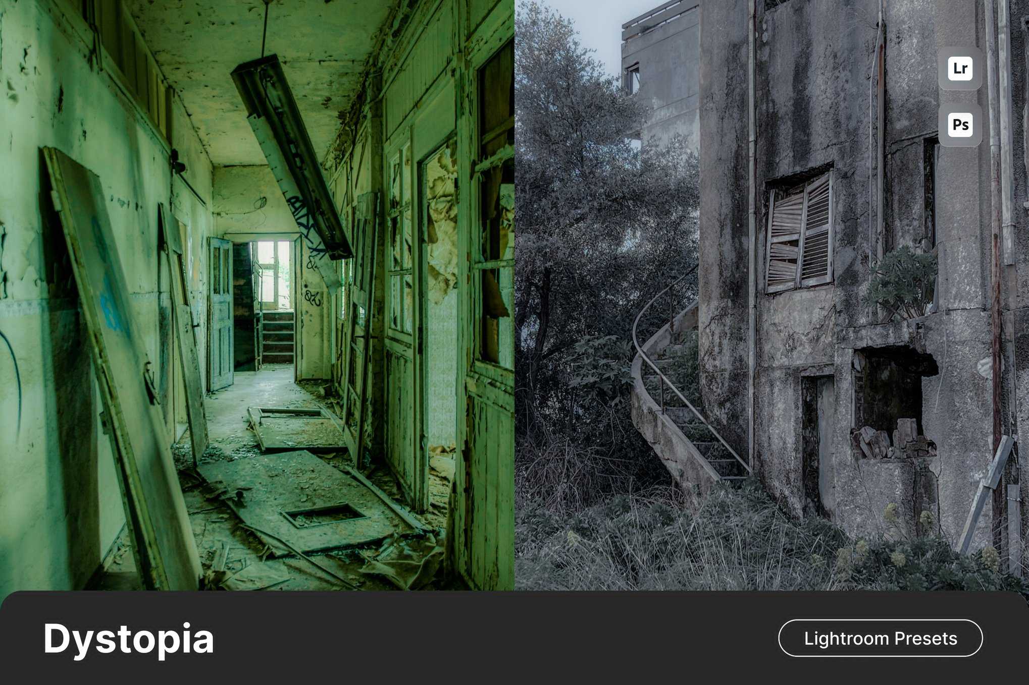 反乌托邦暗黑未来感Lightroom预设 Dystopia Lightroom Preset