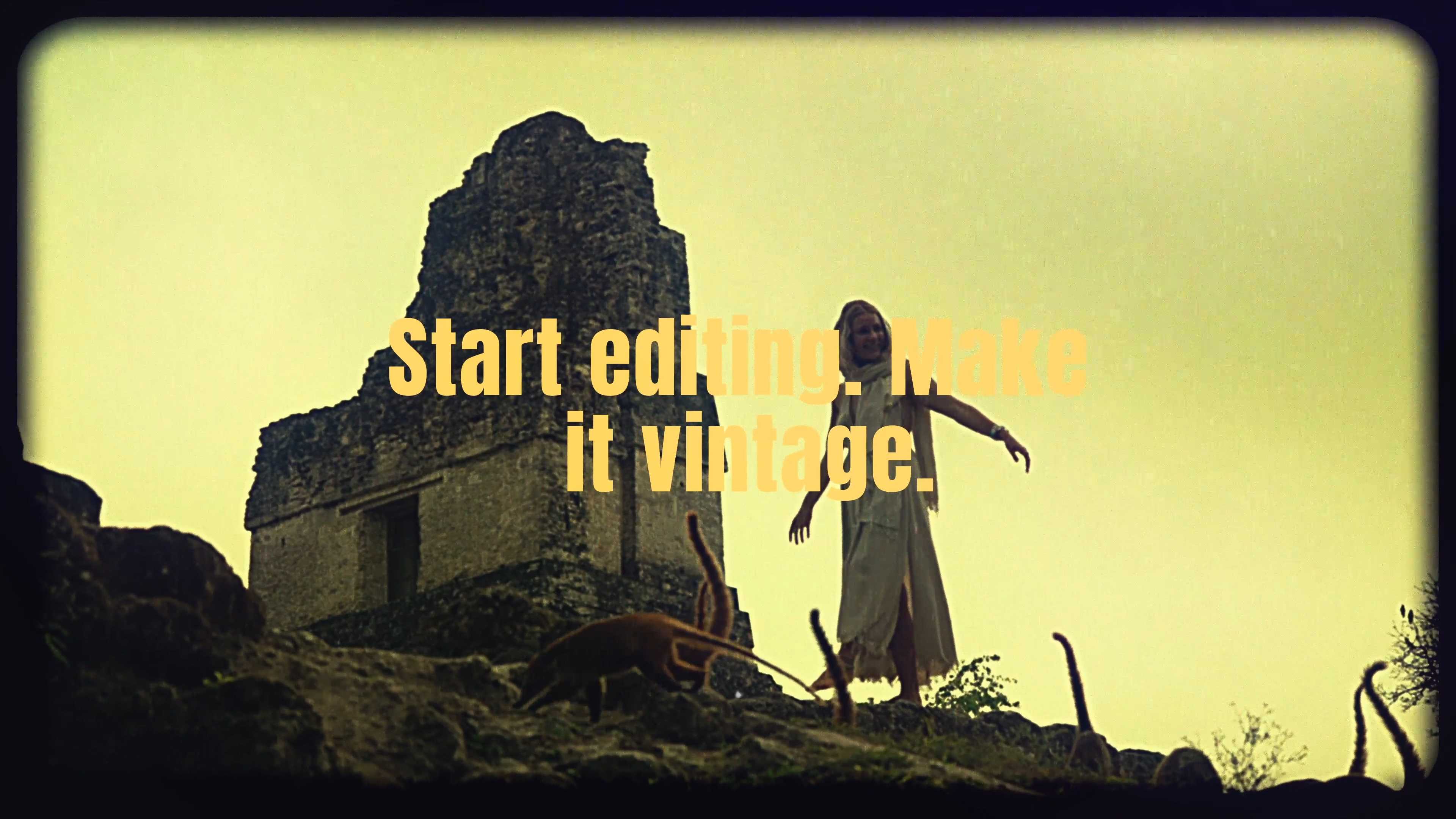 30款老电影边框叠加素材达芬奇模板 30 Old Film Frame Pack Vintage Overlay Borders