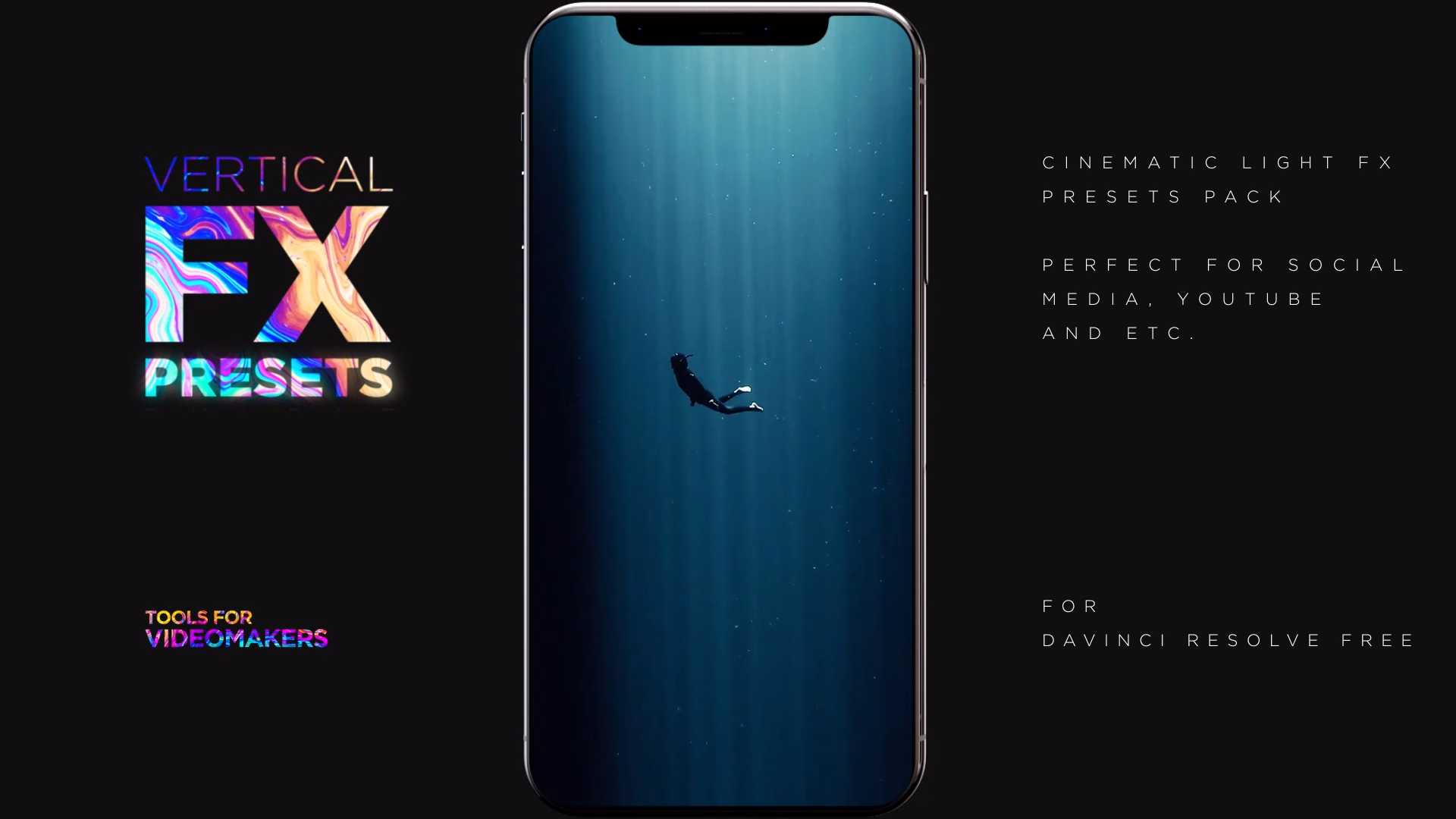 竖屏光效转场达芬奇模板 Vertical Light FX Transitions For DaVinci Resolve