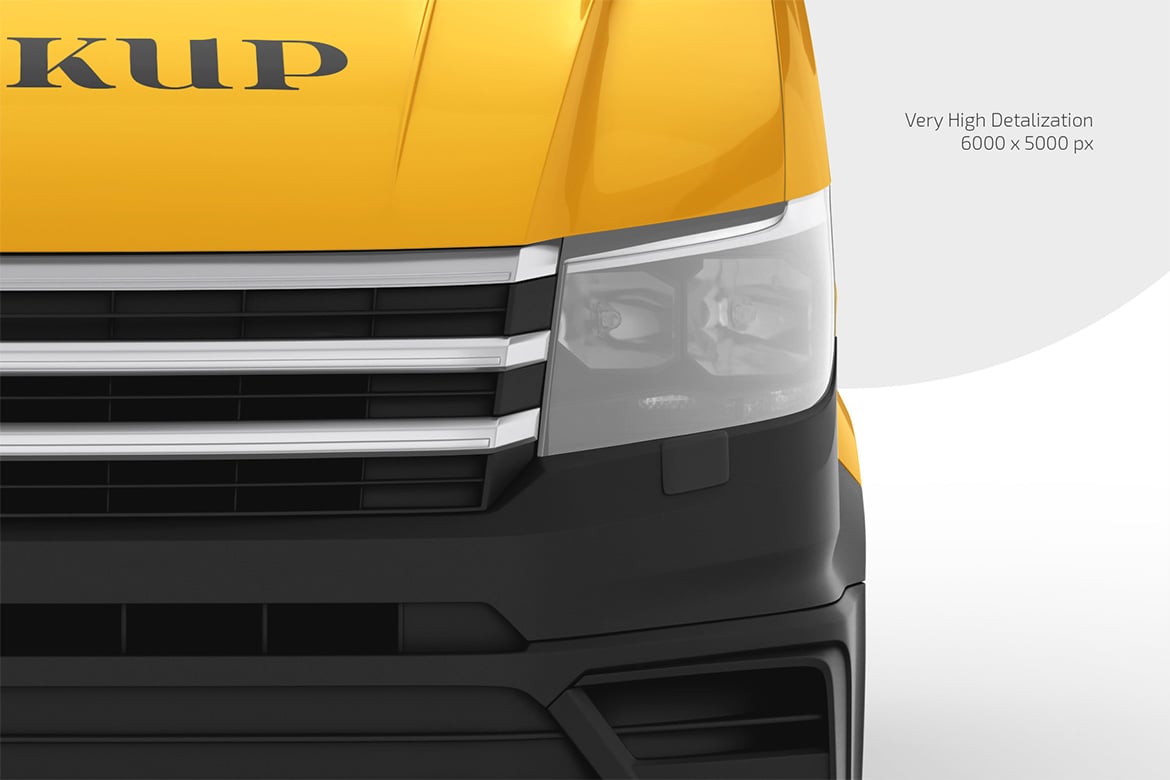 箱式货车3D展示场景样机模型 Box Truck Mockup Set