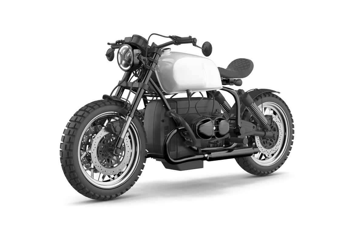 摩托车宣传广告展示样机模型 Motorbike Mockup