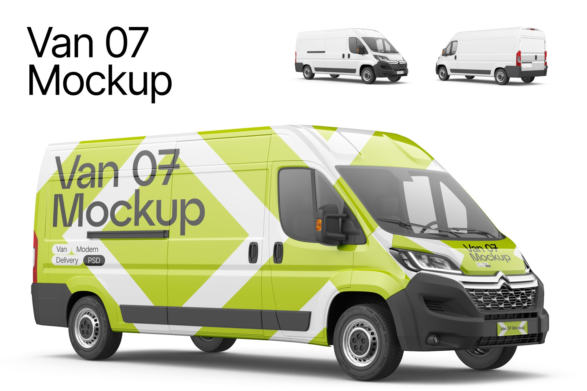 厢式货车第7版展示样机模型 Van 07 Mockup