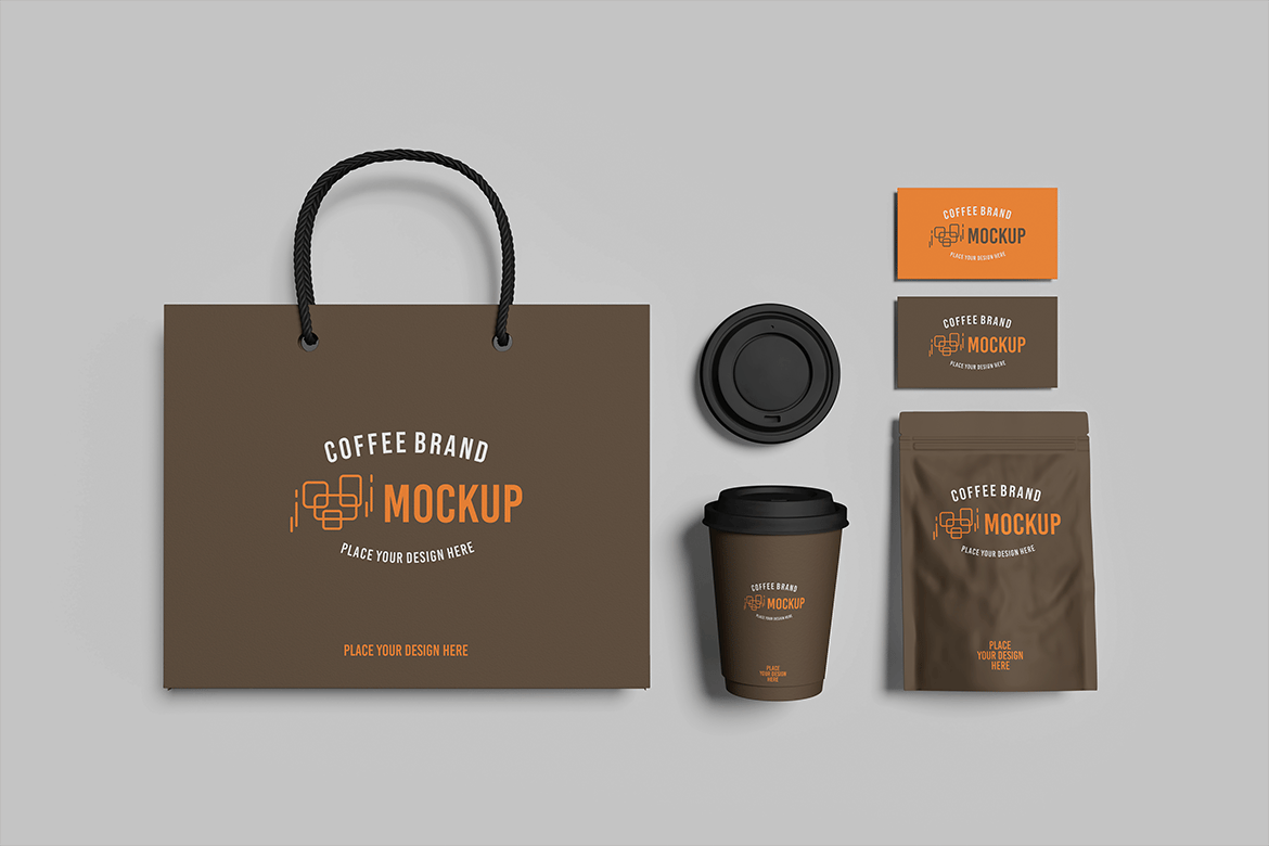 咖啡产品包装设计展示样机 Coffee Packaging Mockup