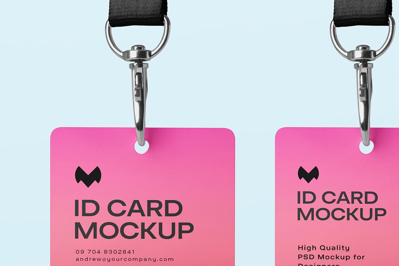 工作证ID卡设计展示样机 ID Card Mockup插图3 工作证ID卡设计展示样机 ID Card Mockup