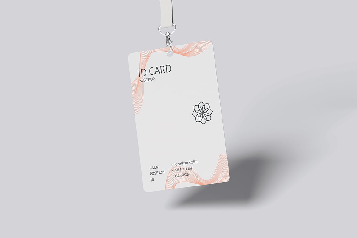 工作证ID卡设计展示样机模型 ID Card Mockup插图2