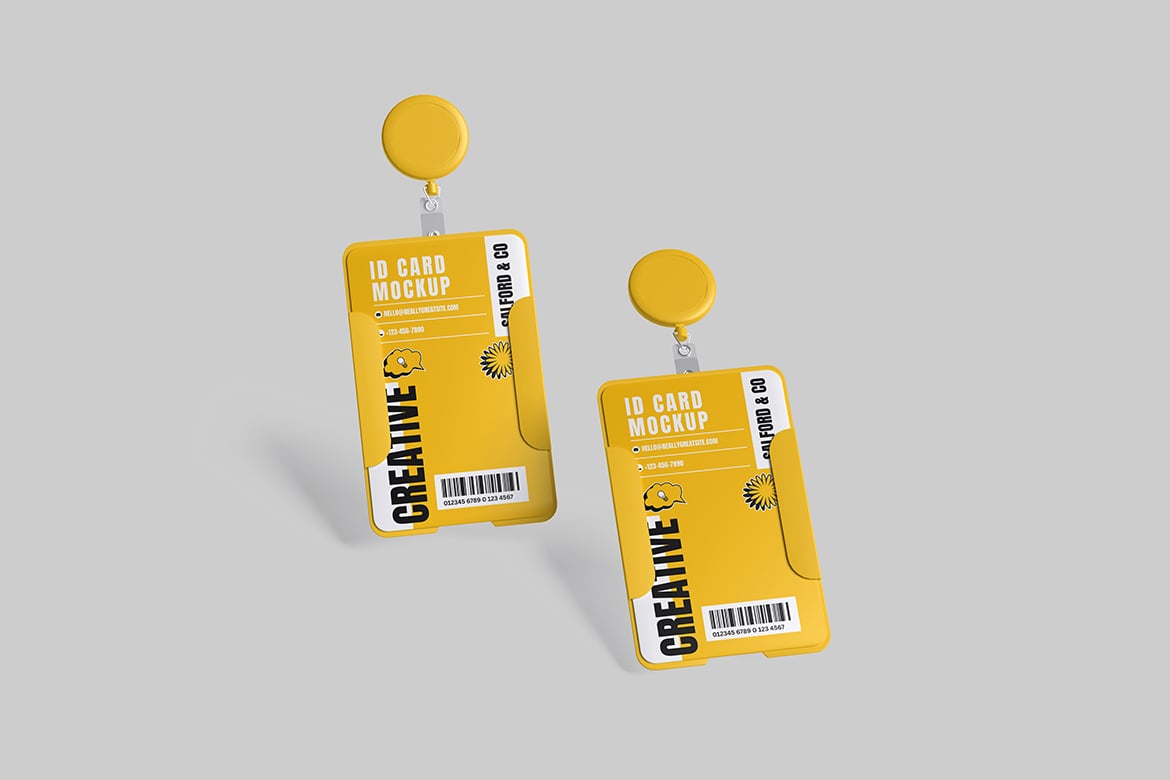 ID卡工作证设计展示样机 ID Card Mockup