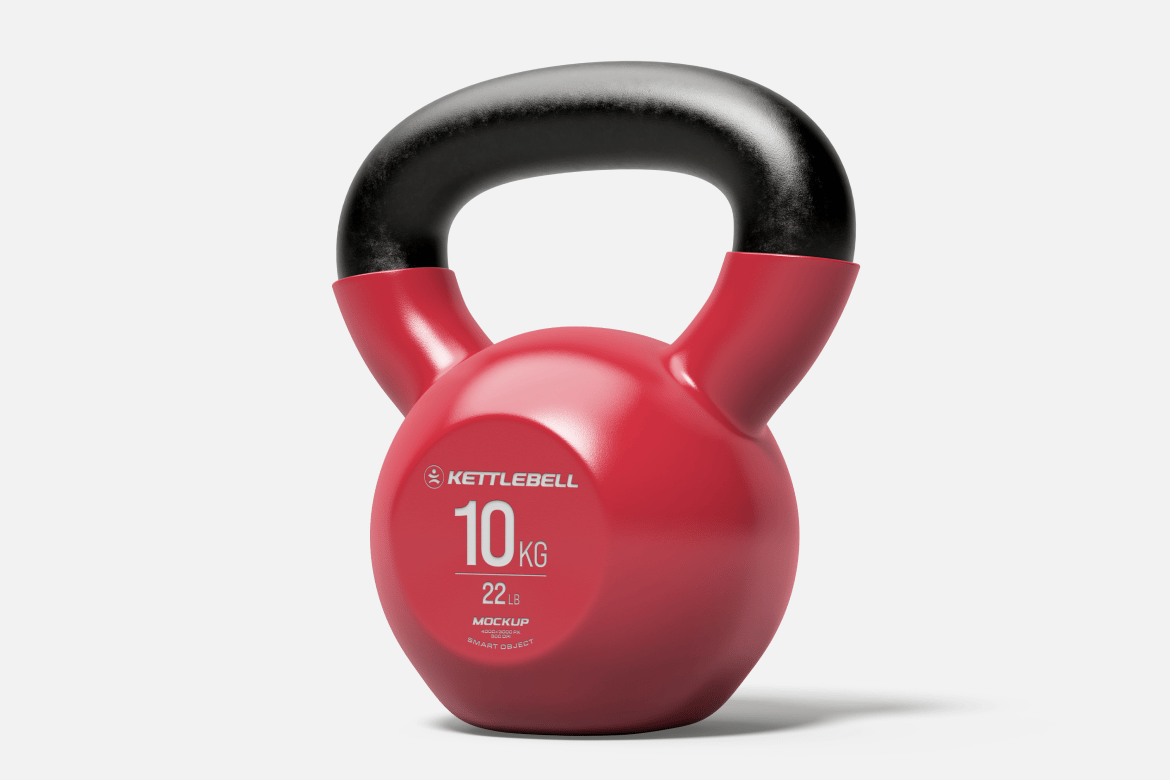 壶铃健身器材展示样机 Kettlebell Mockup