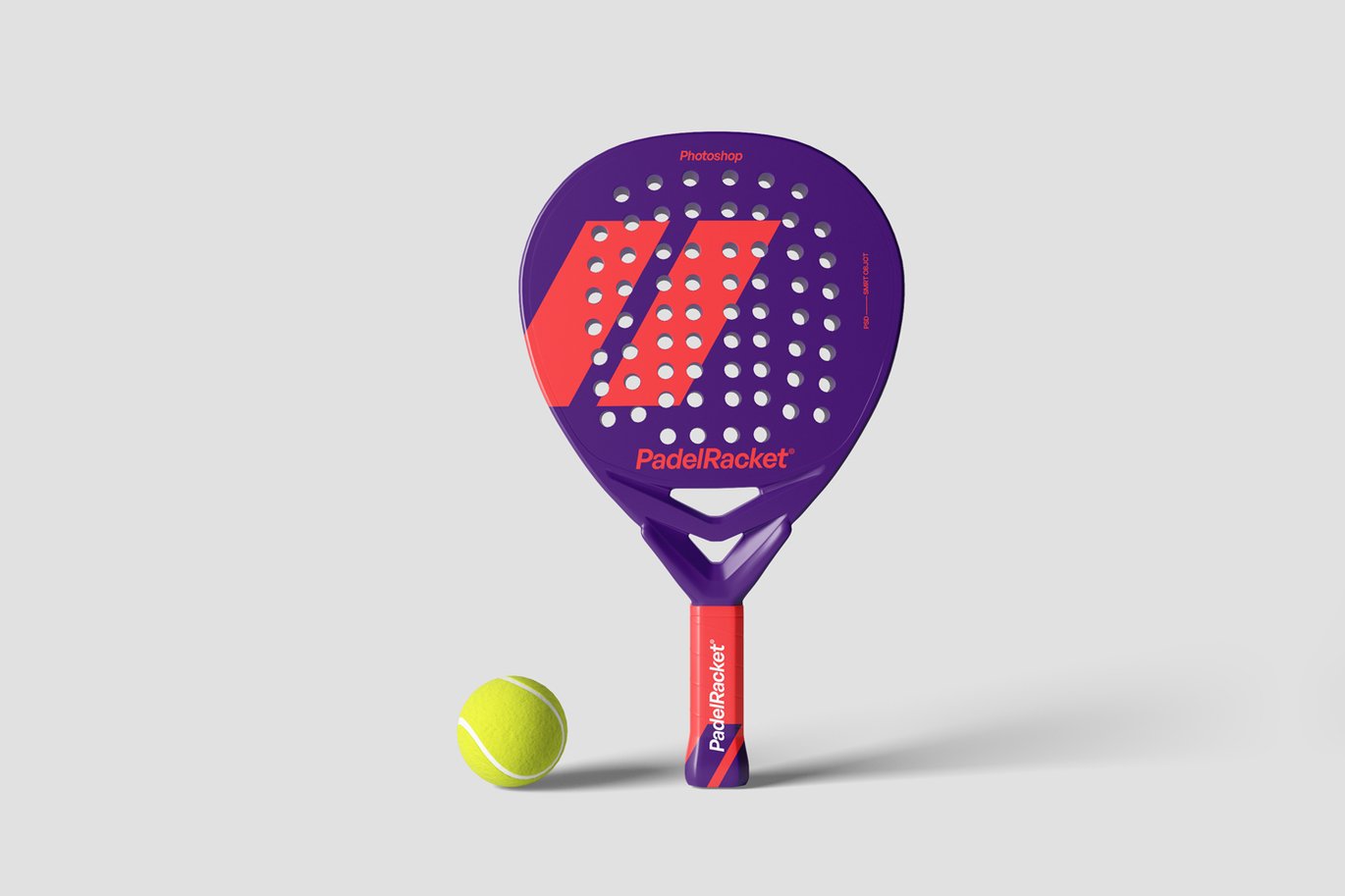 平板网球拍设计样机 Padel Racket Mockups