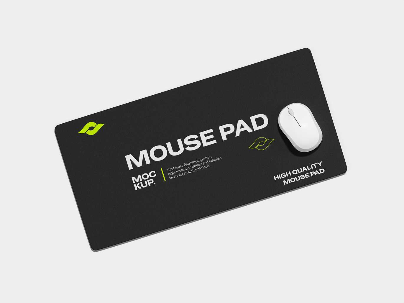 游戏鼠标垫设计展示样机 Mouse Pad Mockup