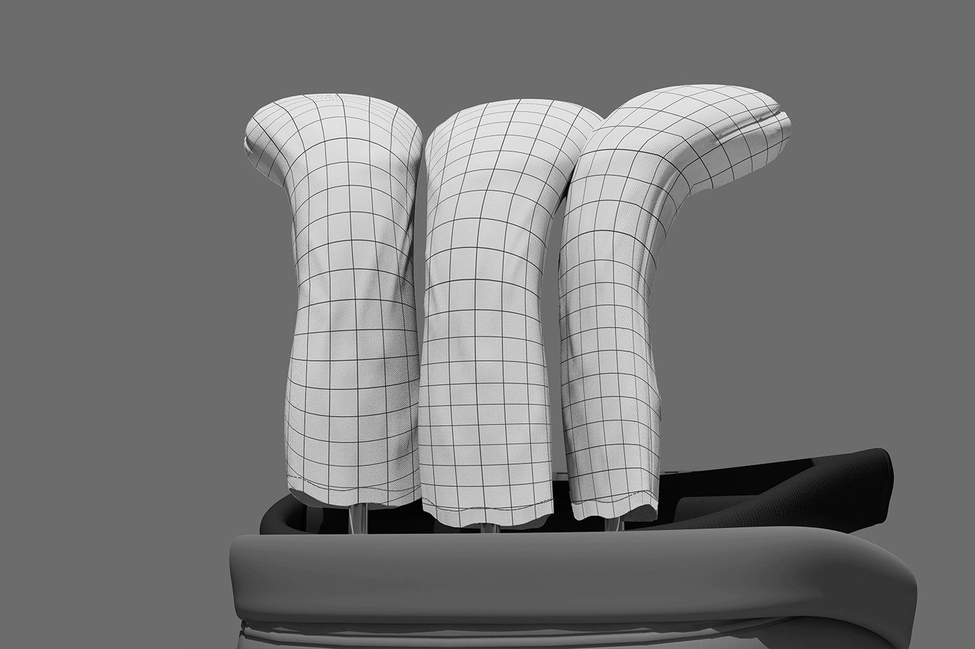 高尔夫球杆头套设计样机 Head Cover Stick Golf Mockup