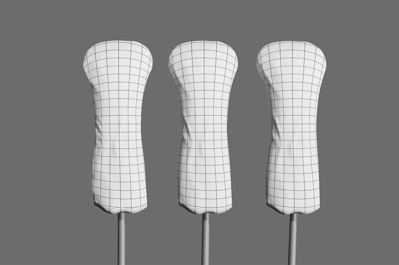 高尔夫球杆头套设计样机 Head Cover Stick Golf Mockup